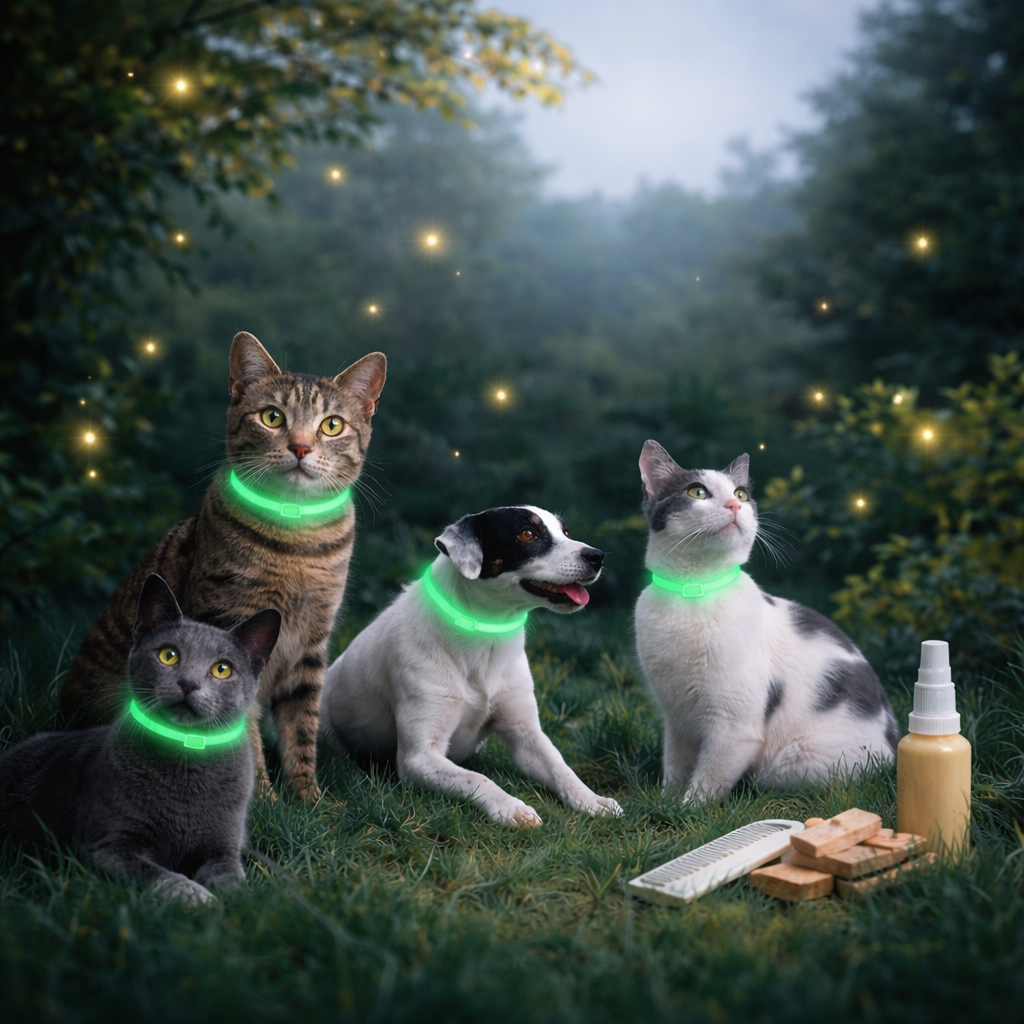 Protect Your Dog Naturally—Day and Night with a Luminous Flea & Tick Collar