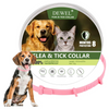 DEWEL Flea & Tick Collar for Dogs (5 Colors)– 6–8 Month Protection, Waterproof & Adjustable, 61cm