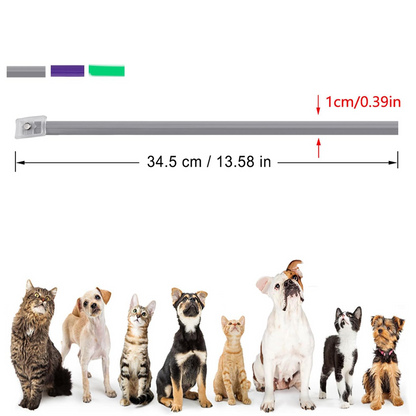 DEWEL-Set de Collares Antipulgas y Garrapatas Multiestilo – Ajustable de 34.5 cm para Gatos y Perros Pequeños, Uso Diario, Camping y Seguridad Nocturna – Protección de 8 Meses (Paquete de 3/4)
