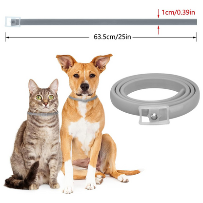 DEWEL-Flea and Tick Collar for Large, Medium & Small Dogs – 63.5cm Adjustable, 8-Month Protection