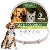 DEWEL Flea & Tick Collar for Dogs (5 Colors)– 6–8 Month Protection, Waterproof & Adjustable, 61cm
