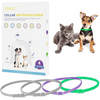 DEWEL Flea & Tick Collar Set for Dogs & Cats – Adjustable Anti-Parasitic Collar (3/4 Pack, 3 Colors, 34.5 cm)