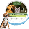 DEWEL Flea & Tick Collar for Dogs (5 Colors)– 6–8 Month Protection, Waterproof & Adjustable, 61cm