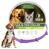 DEWEL Flea & Tick Collar for Dogs (5 Colors)– 6–8 Month Protection, Waterproof & Adjustable, 61cm