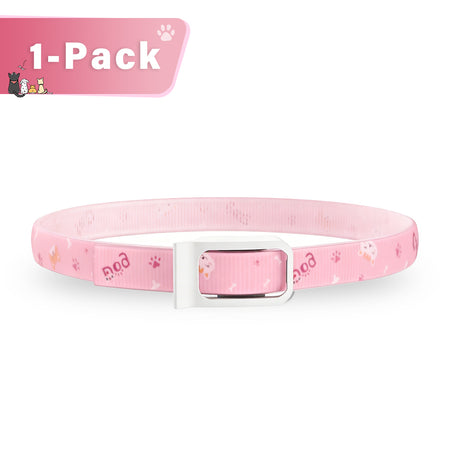 DEWEL-Floral Flea & Tick Collar–Adjustable 34.5cm for Cats&Small Dogs, Stylish Pet Decoration– 8-Month Protection