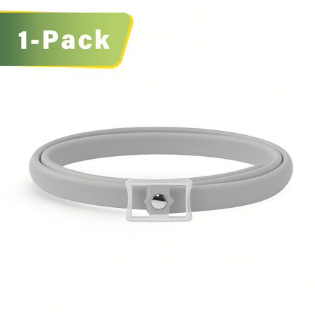 DEWEL-Leuchtendes Floh- & Zeckenhalsband für mittelgroße und große Hunde – Verstellbar 63,5 cm, Für sichere Nachtspaziergänge – 8 Monate Schutz
