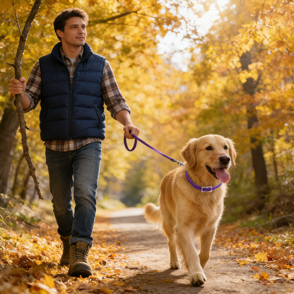 DEWEL-Outdoor Plus Flea & Tick Collar-Adjustable 63.5cm for Medium & Large Dogs, Forest Adventures– 8-Month Protection
